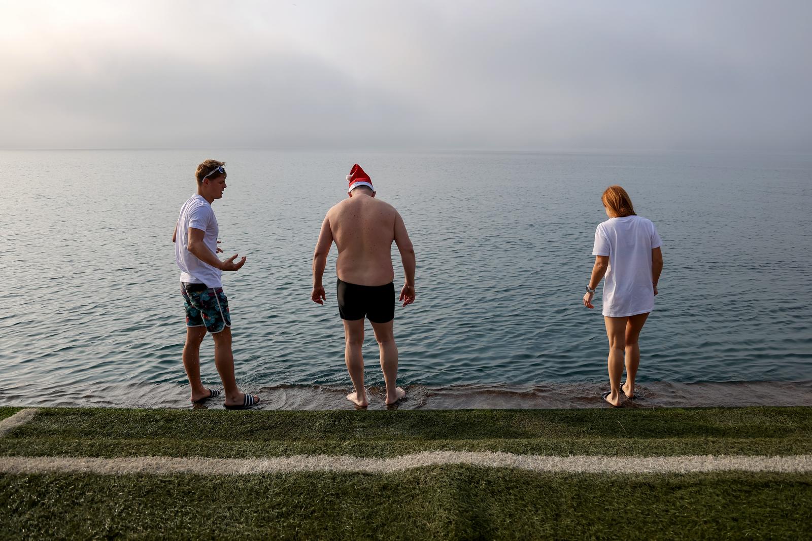 Novogodišnje kupanje na Morskim orguljama