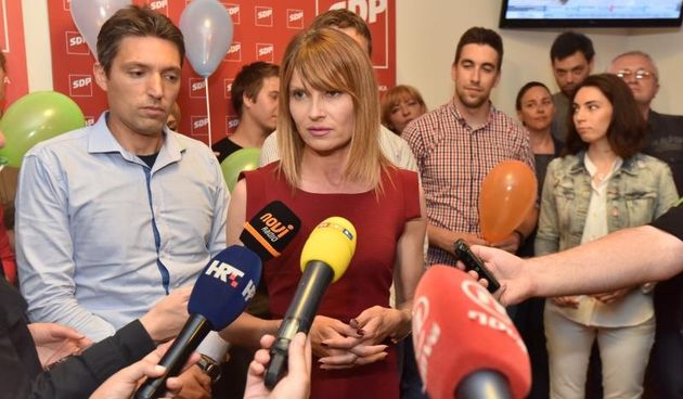 Sabina Glasovac i izborni stožer SDP-a