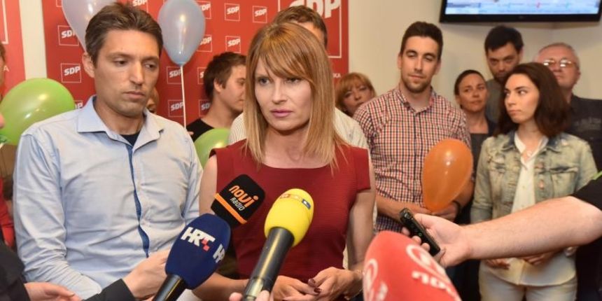 Sabina Glasovac i izborni stožer SDP-a