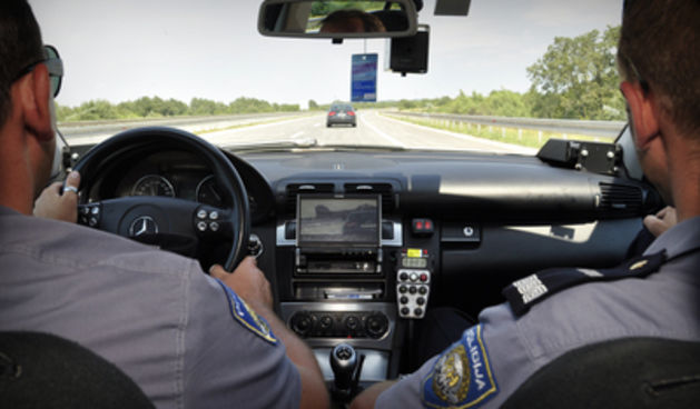 Policija, presretač, foto: glasistre.hr