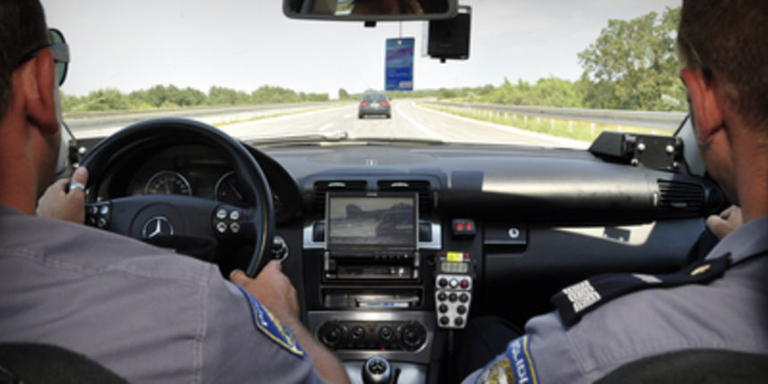 Policija, presretač, foto: glasistre.hr