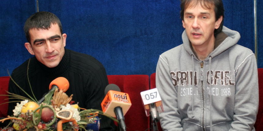 Zadar, 211209.
Zdravko Gojanovic i Zeljko Petres, izvrsni procudent i direktor Leon Trade-a odrzali su konferenciju za medije povodom novogodisnjeg doceka na zadarskom Visnjiku uz svjetsku DV zvijezdu Davida Moralesa koji je najavljen kao svjetlosni i zvu