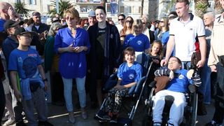 Dina Levačić otplivala humanitarni maraton između Trogira i Splita za Udrugu Anđeli. Foto: Miranda Cikotić/PIXSELL Dina Levačić otplivala humanitarni maraton između Trogira i Splita za Udrugu Anđeli. Foto: Miranda Cikotić/PIXSELL