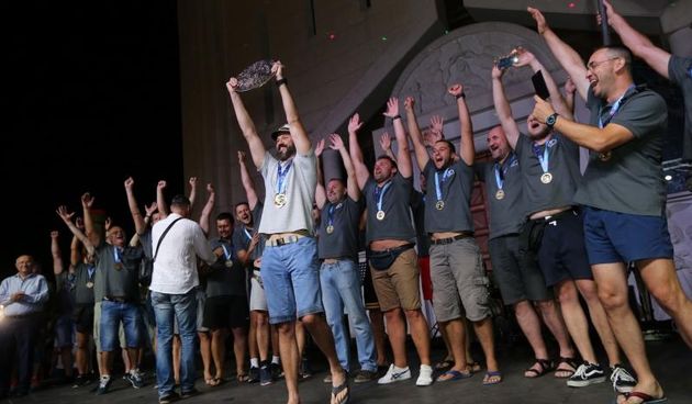 Dodjela Stita kneza Domagoja pobjednicima bjelovarskim ladjarima iz Sportske udruge Argonaut. Photo: Ivo Cagalj/PIXSELL