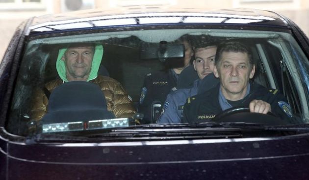 Reno Sinovcic izlazi nakon davanja iskaza u PNUSKOK. Photo: Igor Kralj//PIXSELL