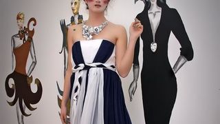 1800 kn; Haljinu dizajnira Klara Dedić: muslin (foto: Marin Gospić)