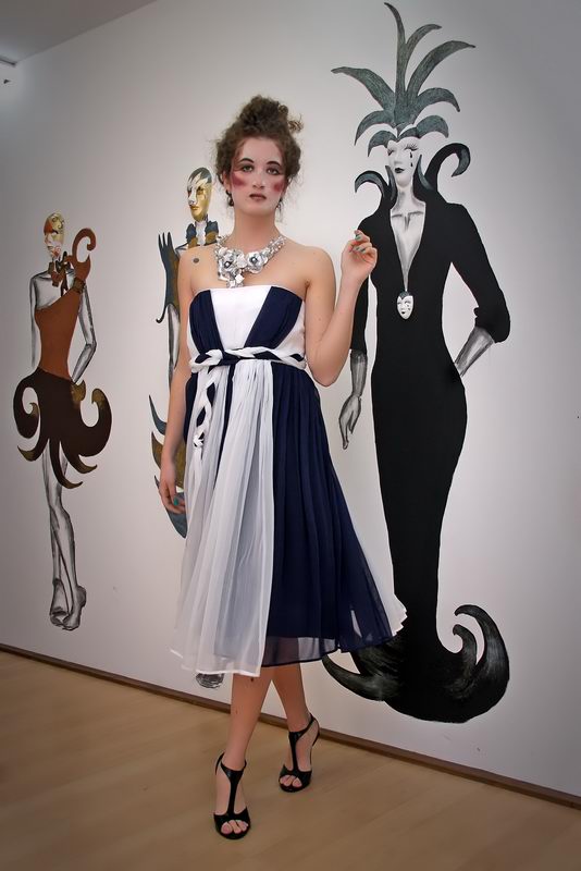 1800 kn; Haljinu dizajnira Klara Dedić: muslin (foto: Marin Gospić)