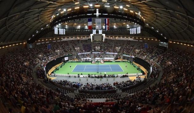 Polufinale Davis Cupa, Hrvatska – Francuska, 2. meč, Marin Čilić – Lucas Pouille. Photo: Hrvoje Jelavić/PIXSELL