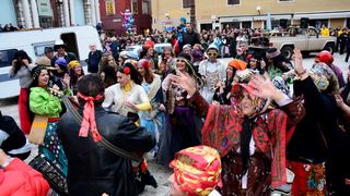 Stanarske maškare u karnevalskoj povorci, foto Iva Perinčić