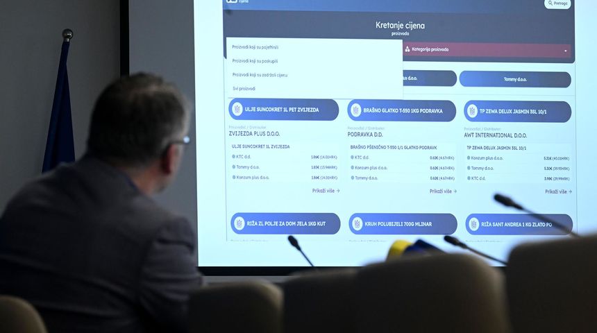 Predstavljena aplikacija Kretanje cijena u kojoj su trenutačno samo tri trgovačka lanca Predstavljena aplikacija Kretanje cijena u kojoj su trenutačno samo tri trgovačka lanca