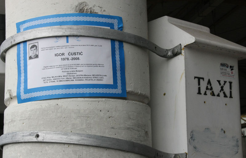 Tužna kolona zadarskih taksista