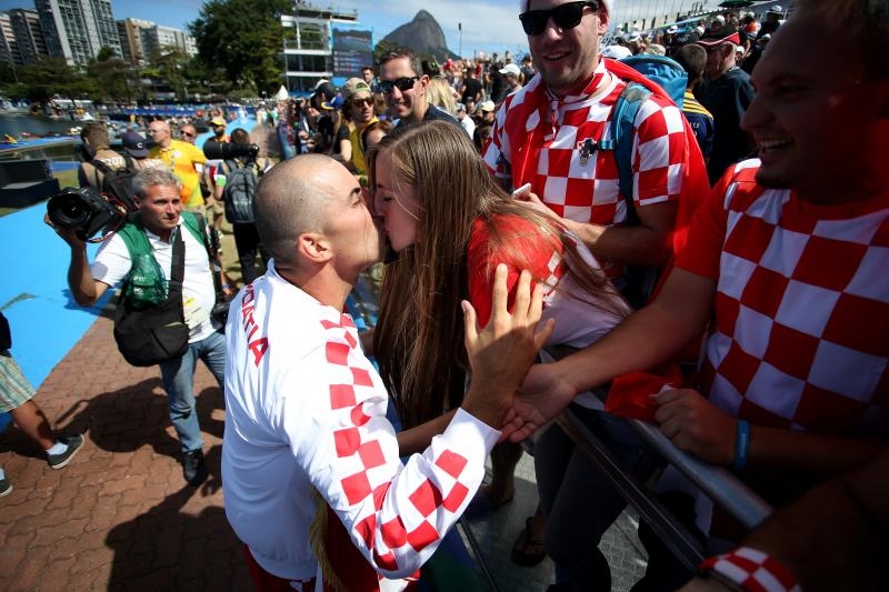 Rio de Janeiro, Brazil – Braća Sinkovic, Martin i Valent, osvajači su olimpijske zlatne medalje u utrci dvojaca na pariće.  Photo: Igor Kralj/PIXSELL