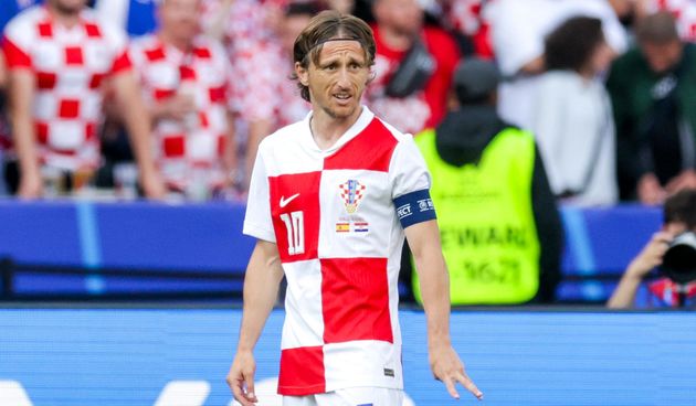 Olimpijski stadion, Berlin, Njemacka – Europsko prvenstvo 2024., skupina B, 1. kolo, Spanjolska – Hrvatska. Luka Modric