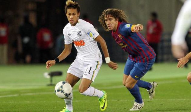 Neymar i Puyol, foto: www.fcbarcelona.com