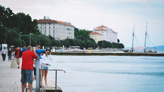 Škura bura na zadarskoj rivi 15. srpnja 2016.