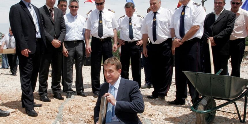 Tkon, poloaganje kamena temeljca(Foto: Branislav Grgurovic / CROPIX)