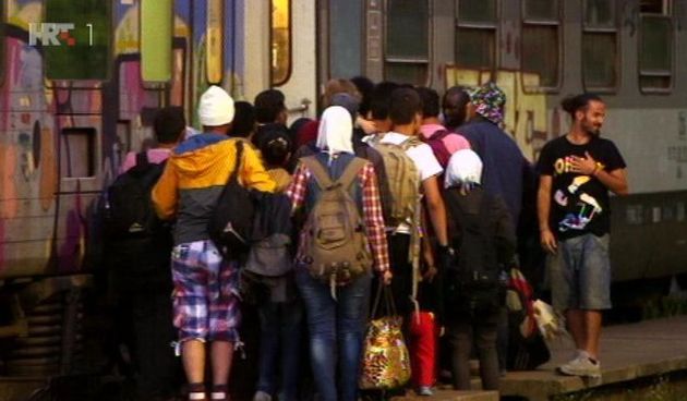 Migranti, izbjeglice, foto: HRT