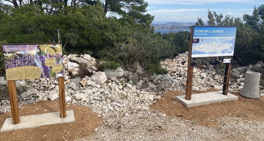 Otok Pašman, vidikovac, poučna staza