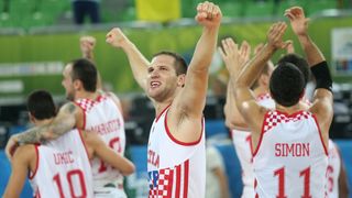Velika hrvatska fešta u ljubljanskim Stožicama nakon plasmana u polufinale Eurobasketa, Foto. Igor Kralj/PIXSELL Velika hrvatska fešta u ljubljanskim Stožicama nakon plasmana u polufinale Eurobasketa, Foto. Igor Kralj/PIXSELL