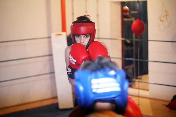 Javni sparing u boksačkom klubu Zlatna rukavica (foto:Saša Čuka)