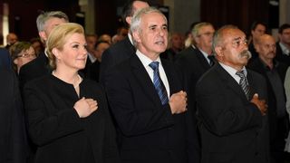 Predsjednica Kolinda Grabar Kitarović na svečanoj sjednici županijske skupštine, foto: Dino Stanin/PIXSELL