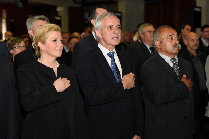 Predsjednica Kolinda Grabar Kitarović na svečanoj sjednici županijske skupštine, foto: Dino Stanin/PIXSELL