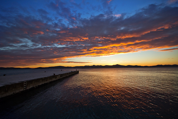 Zadarski suton 7. siječnja 2013. (foto:Saša Čuka)