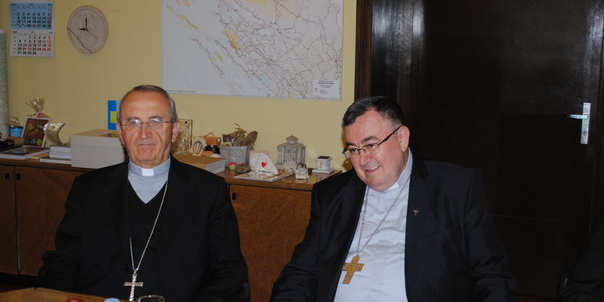 U Domu županije prijem kardinala Vinka Puljića U Domu županije prijem kardinala Vinka Puljića