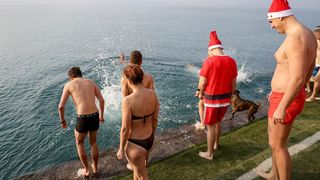 Novogodišnje kupanje na Morskim orguljama