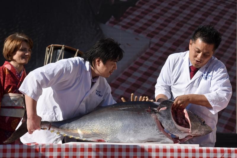 , Zadar – U sklopu drugog po redu Tuna, Sushi and Wine Festivala koji se od 3. do 7. veljace odrzava u Zadru, danas je odrzan glavni otvoreni dogadjaj za javnost na zadarskom Forumu uz degustaciju sushi i specijaliteta od tune i show program. Photo: Dino , Zadar – U sklopu drugog po redu Tuna, Sushi and Wine Festivala koji se od 3. do 7. veljace odrzava u Zadru, danas je odrzan glavni otvoreni dogadjaj za javnost na zadarskom Forumu uz degustaciju sushi i specijaliteta od tune i show program. Photo: Dino