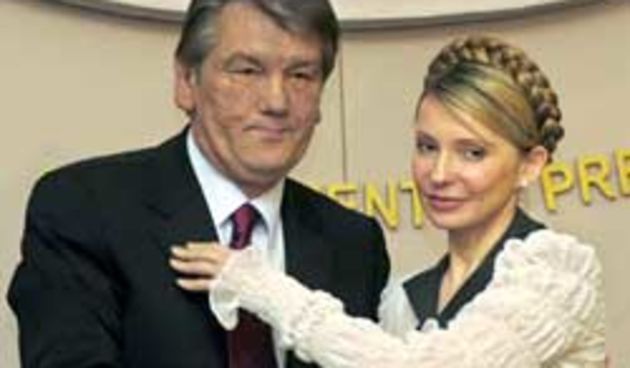 Viktor Juščenko i Julija Timošenko