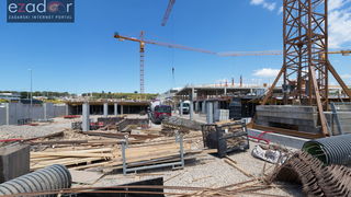 Radovi na proširenju trgovačkog centra Supernova Zadar