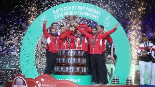 Veliko slavlje hrvatskih tenisača nakon osvajanja Davis Cupa