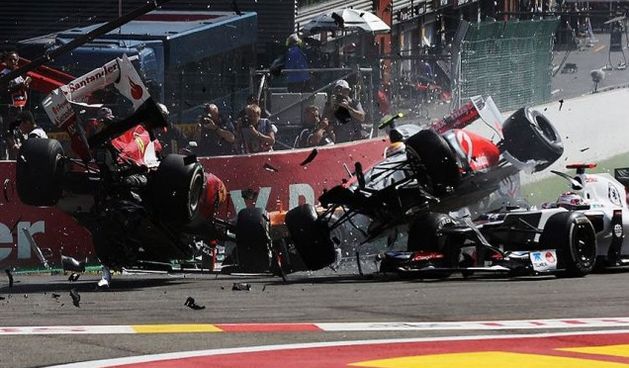 Sudar na startu Spa, foto: gp1.hr