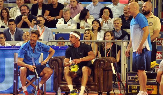 Goran Ivanišević i Andre Agassi, foto: Hina