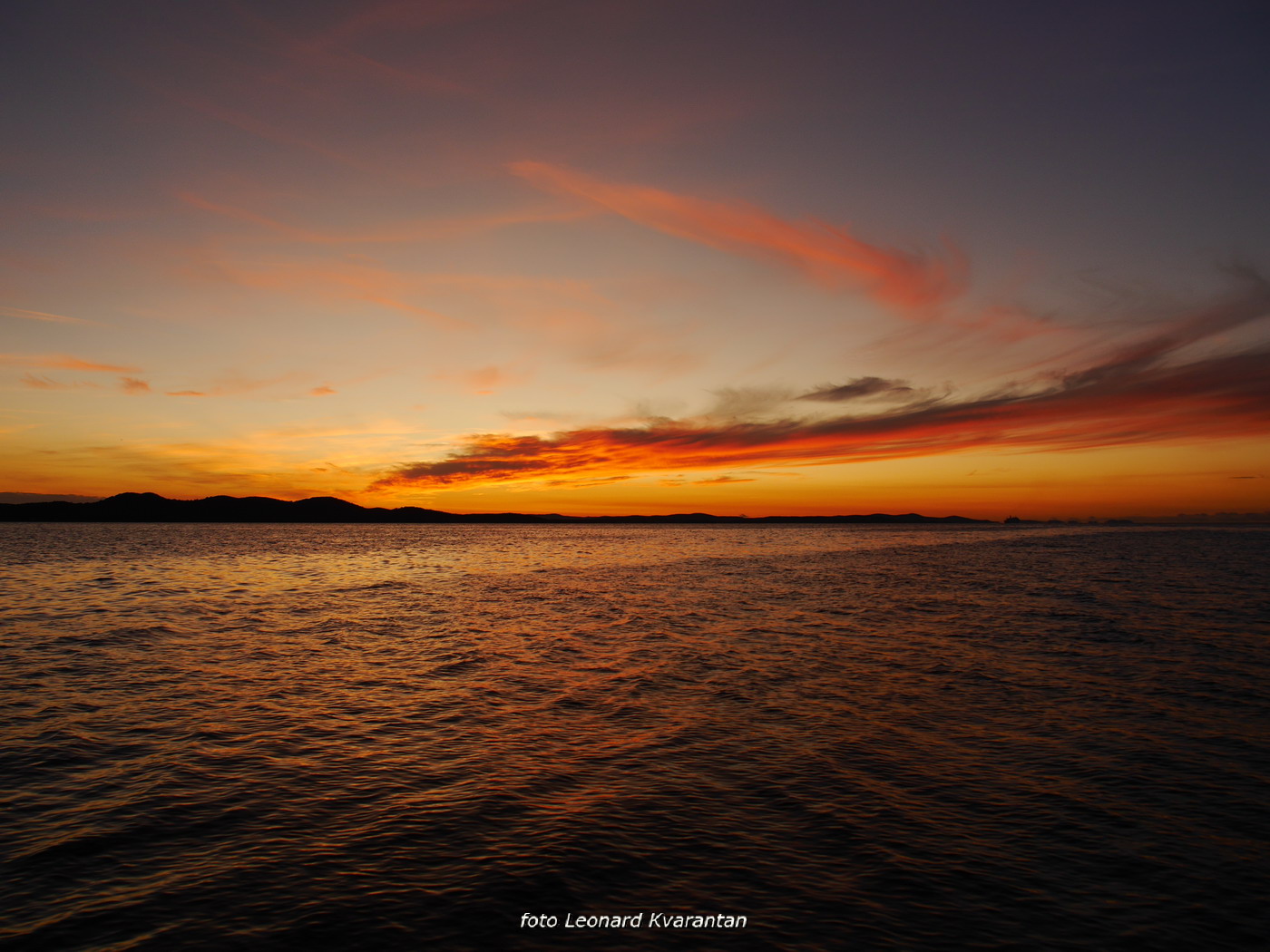 Prekrasan listopadski zalazak sunca u Zadru Prekrasan listopadski zalazak sunca u Zadru