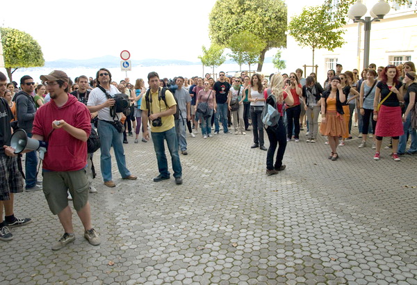 Studentski prosvjed: Zagrlimo rektorat