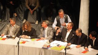 U HKK Zadar odrzana je premijera predstave pod nazivom Aktualni sat, Kulturno umjetnickog drustva Bleke i Konji. Photo: Filip Brala/PIXSELL U HKK Zadar odrzana je premijera predstave pod nazivom Aktualni sat, Kulturno umjetnickog drustva Bleke i Konji. Photo: Filip Brala/PIXSELL