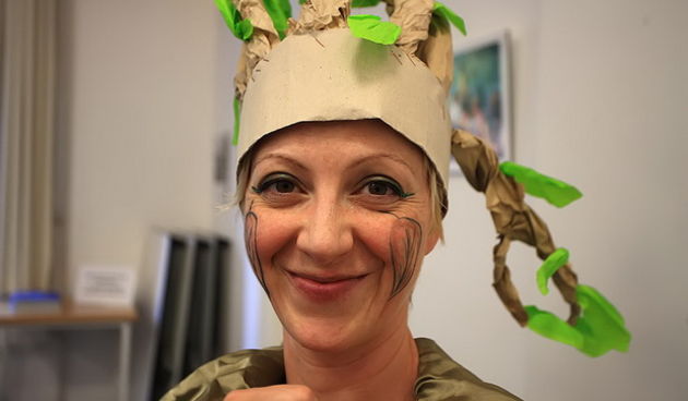 U Gradskoj knjižnici roditelji djece vrtića “Jadran” odigrali su predstavu “Kuća za smeće”, Foto. Roberto Lerga