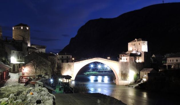 Noćni đir mostarskom starom jezgrom, Foto: Borna Filić/PIXSELL