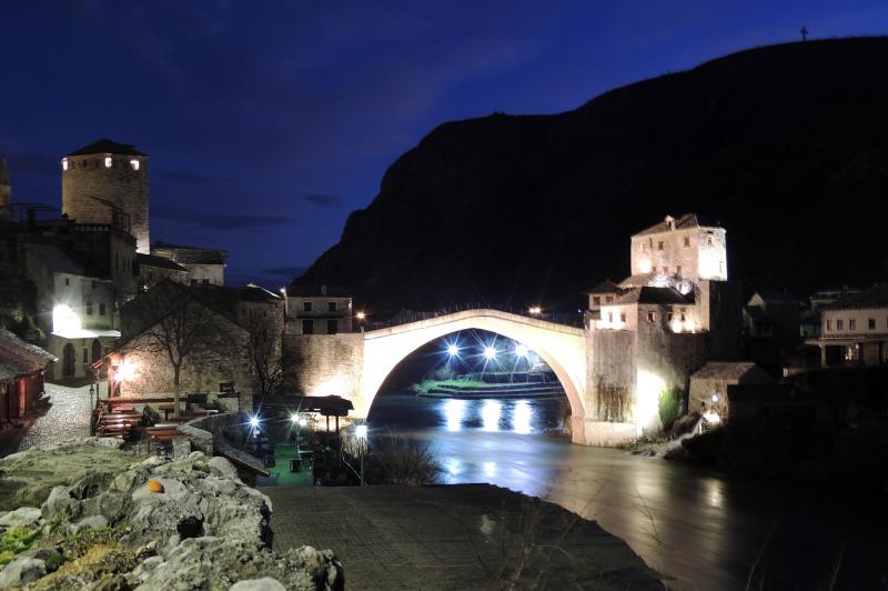 Noćni đir mostarskom starom jezgrom, Foto: Borna Filić/PIXSELL