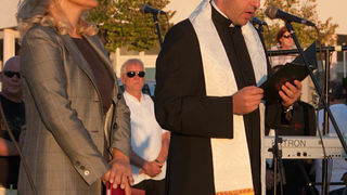 Bili Brig kod Ošk. Zadarski otoci: Svečanost imenovanja trga po D.T. Gavranu, foto: Darko Belančić