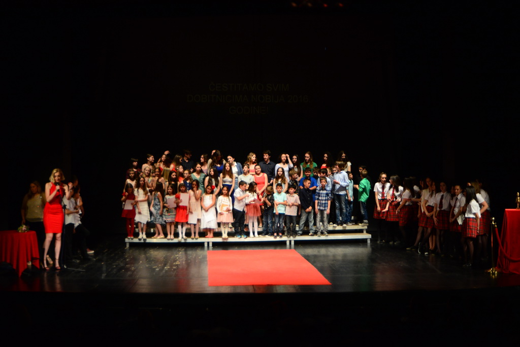 Dodjela nagrade “NOBI” u Hrvatskom narodnom kazalištu, izlozba fotografija Ive Perincic