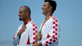 Rio de Janeiro, Brazil – Braća Sinkovic, Martin i Valent, osvajači su olimpijske zlatne medalje u utrci dvojaca na pariće.  Photo: Igor Kralj/PIXSELL
