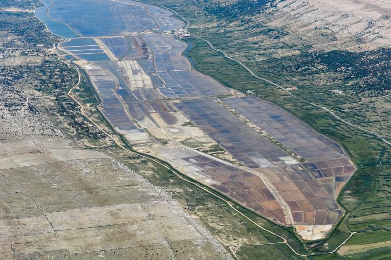 Solana Pag iz ptičje perspektive, foto: Dino Stanin/PIXSELL Solana Pag iz ptičje perspektive, foto: Dino Stanin/PIXSELL