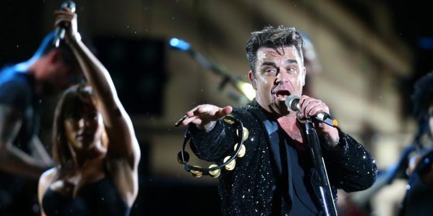 13.08.2013., Zagreb – Britanski pjevac Robbie Williams odrzao je koncert na maksimirskom stadionu u sklopu turneje Take the crown. Photo: Petar Glebov/Pixsell