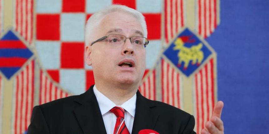 Predsjednik RH Ivo Josipovic u Uredu predsjednika odrzao konferenciju za medije. Photo: Tomislav Miletic/PIXSELL