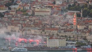 Splićani ispratili Olivera na posljednju plovidbu – fotografije iz zraka