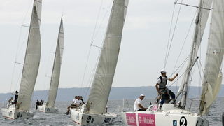 Split, 170909.
Danas je odrzan drugi dan, 23. ACI Match Race, flotnog jedrenja na regatnom polju podno Sustipana.
Foto: Jakov Prkic / CROPIX