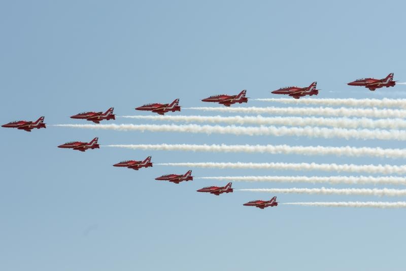 Akrobatska skupina “Red Arrows” Royal Air Forcea u posjeti Zračnoj bazi u Zemuniku Akrobatska skupina “Red Arrows” Royal Air Forcea u posjeti Zračnoj bazi u Zemuniku